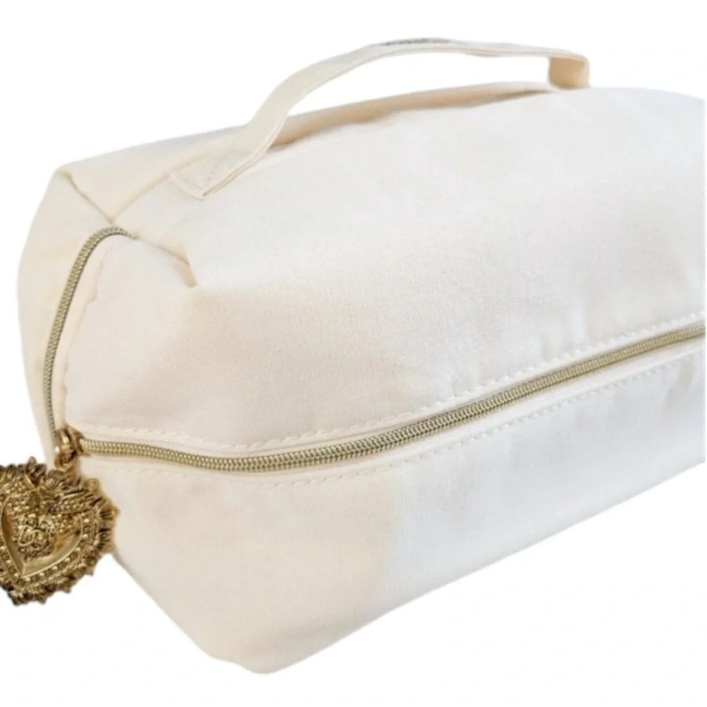 New Dolce and Gabbana Canvas Cosmetic Bag